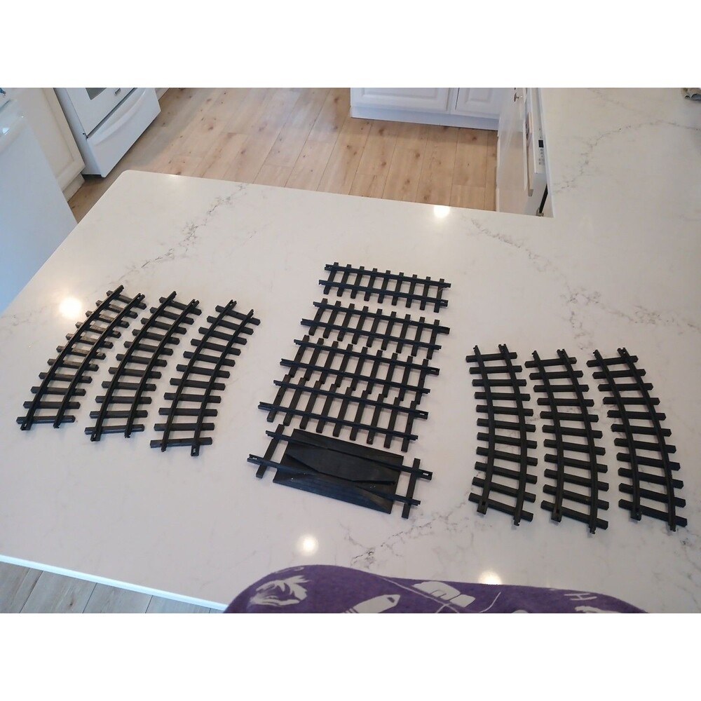 New Bright Holiday Express G Gauge Train Track - Original 1989 Set - 11 Pieces